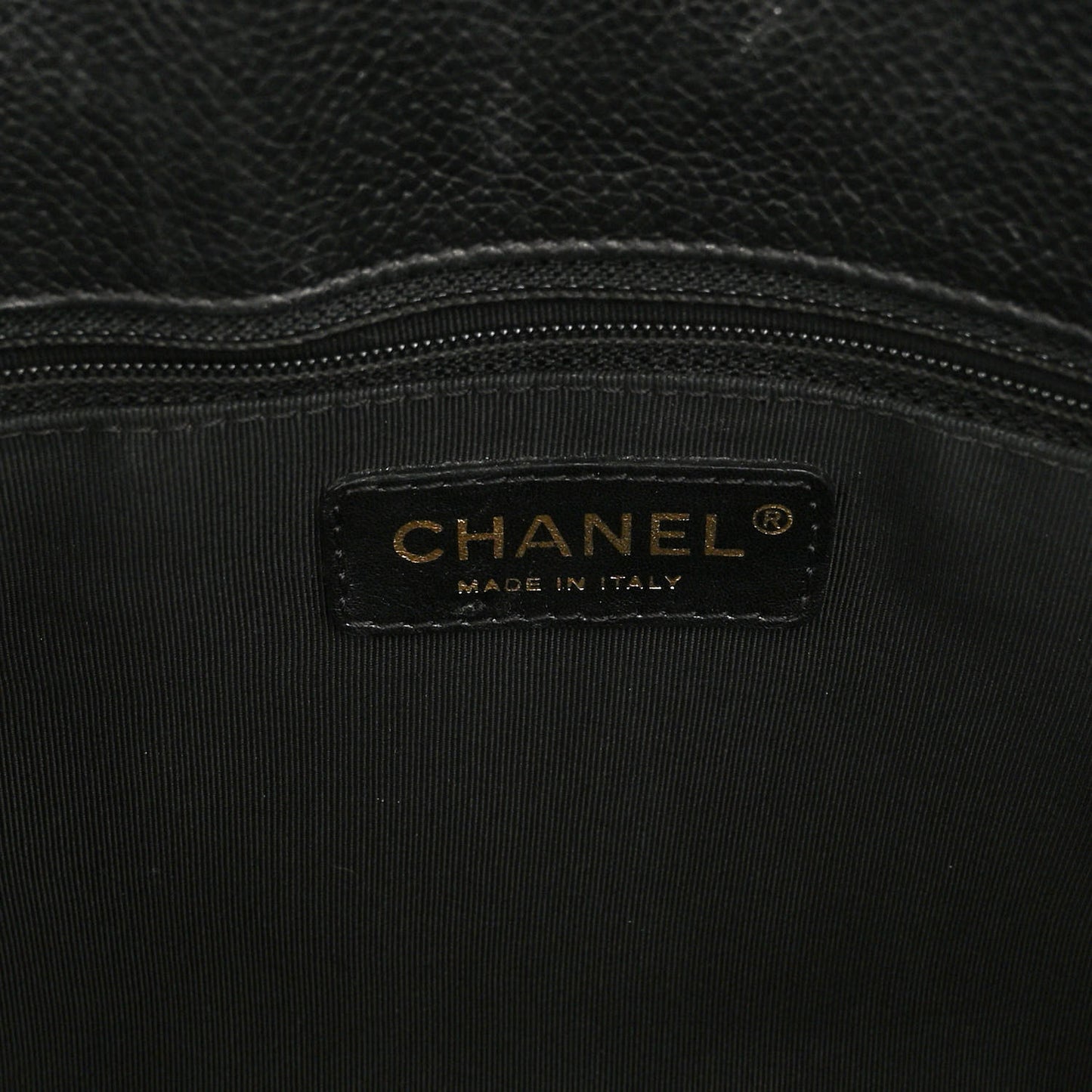 Calfskin Cerf Executive Shopper Tote Black
