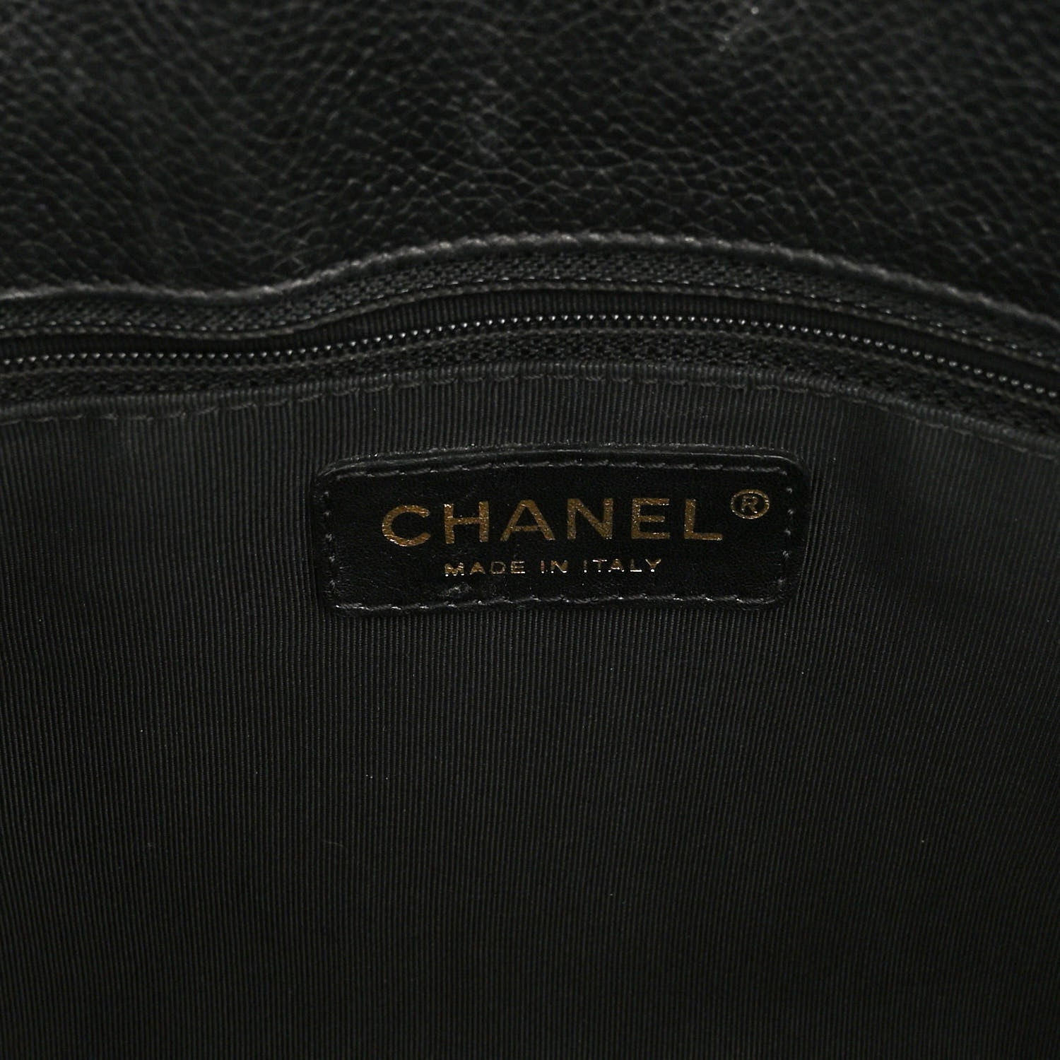 Chanel Calfskin Cerf Executive Shopper Tote Black 6 of 11