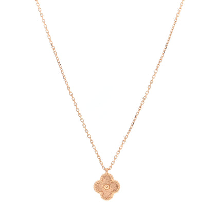 Van Cleef & Arpels 18K Rose Gold Sweet Alhambra Pendant Necklace 1 of 4