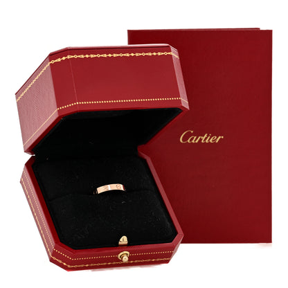 Cartier 18K Pink Gold 3.5mm LOVE Wedding Band Ring 51 5.75 5 of 5