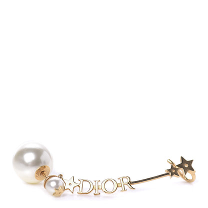Christian Dior Pearl Star Earring Gold 1 of 5