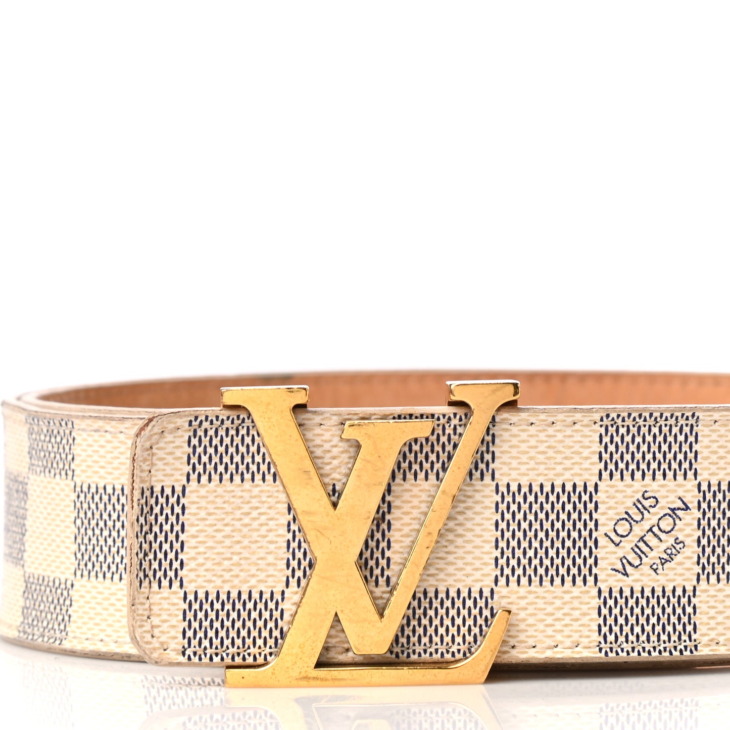 Damier Azur 40mm LV Initiales Belt 85 34