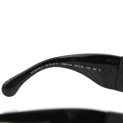 Chanel Acetate Calfskin Polarized Square Sunglasses 5473-Q-A Black 5 of 9
