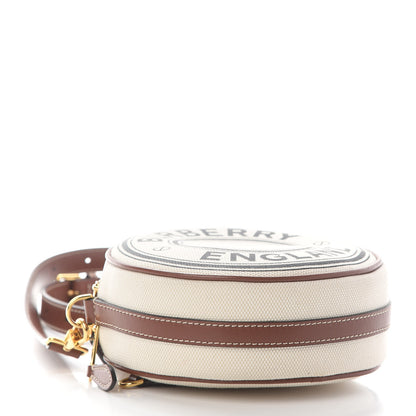 Burberry Canvas Calfskin Louise Bag Natural 4 of 8