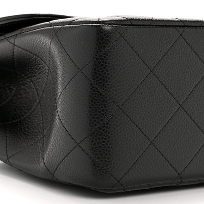 Chanel Caviar Quilted Jumbo Double Flap Black 9 of 14