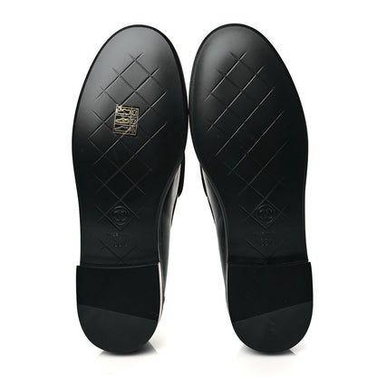 Chanel Lambskin Quilted CC Turnlock Loafers 38.5 Black 6 of 10