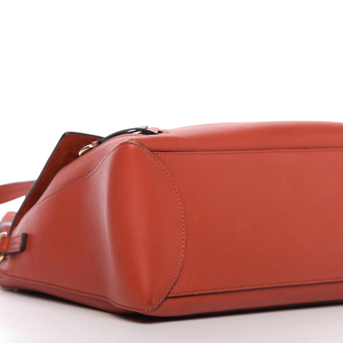 Calfskin Medium Faye Day Shoulder Bag Terracotta Red