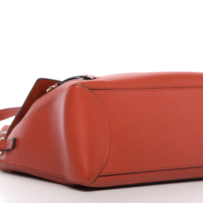 Chloe Calfskin Medium Faye Day Shoulder Bag Terracotta Red 6 of 9