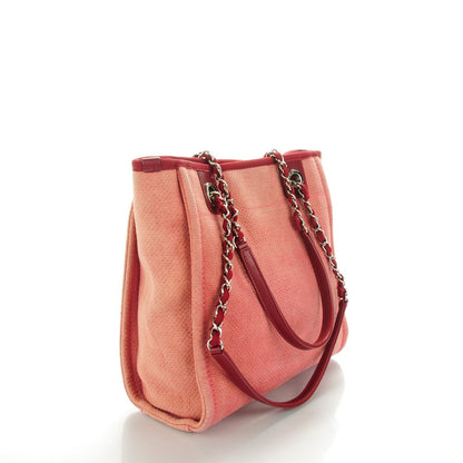 Chanel Canvas Mini Deauville Tote Red 3 of 7