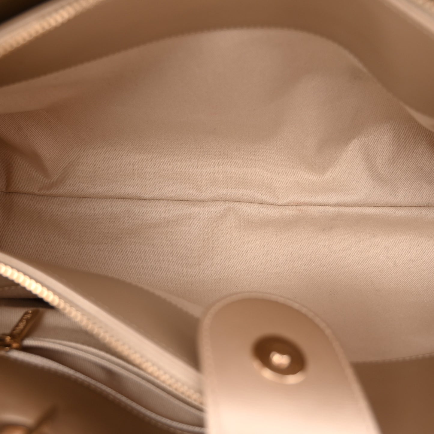 Metallic Calfskin Perforated Up In The Air Tote Light Gold