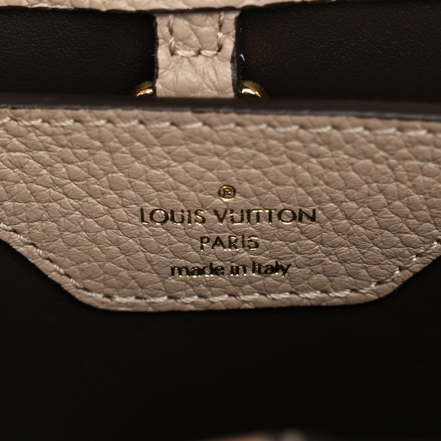 Louis Vuitton Taurillon Capucines BB Galet 6 of 9