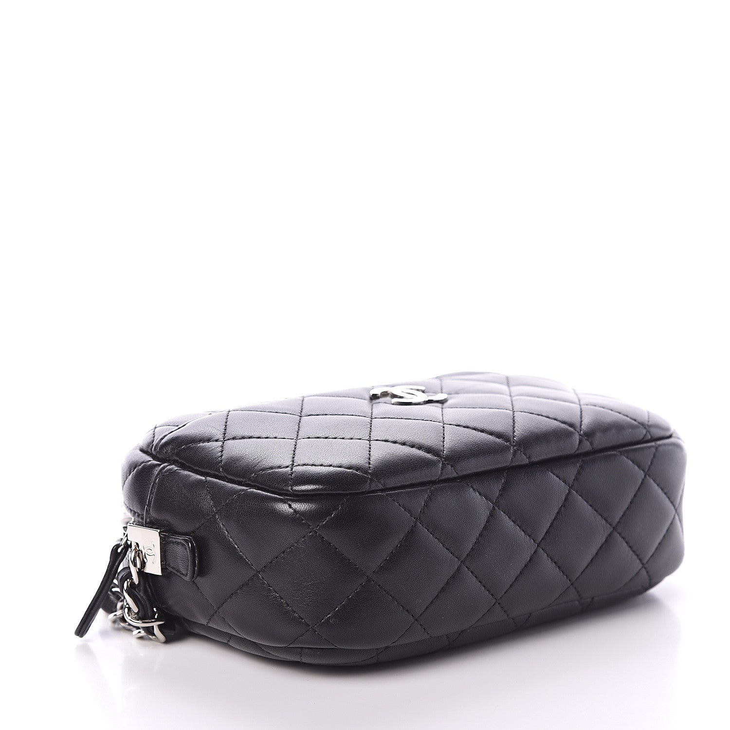 Chanel Lambskin Quilted Small Timeless Camera Case Black 3 of 7
