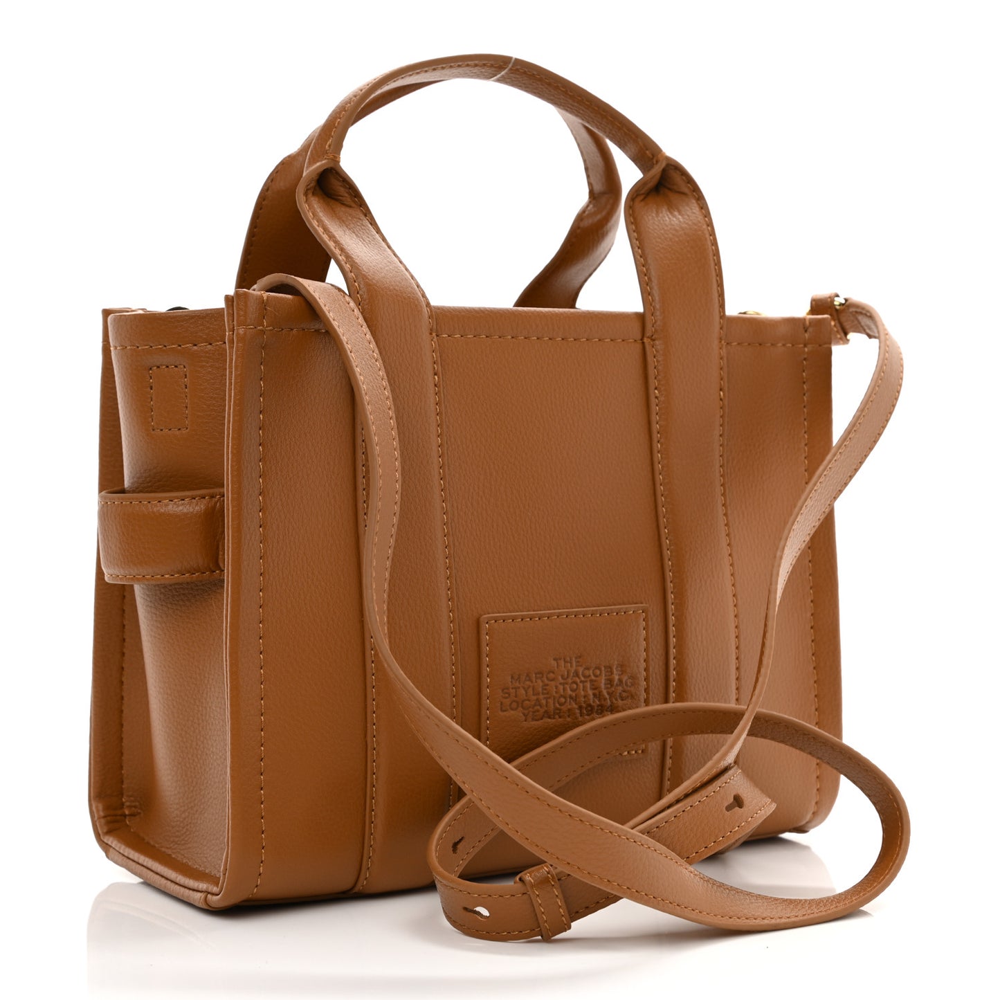 Grained Calfskin Small The Tote Bag Argan Oil