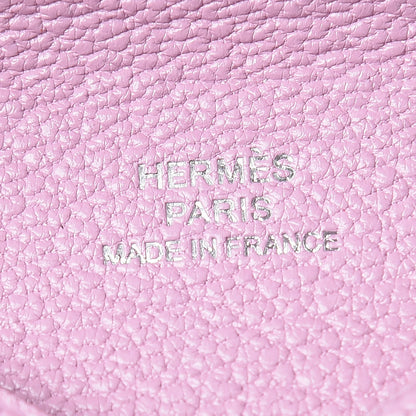 Hermes Chevre Mysore Calvi Card Case Mauve Sylvestre 6 of 8