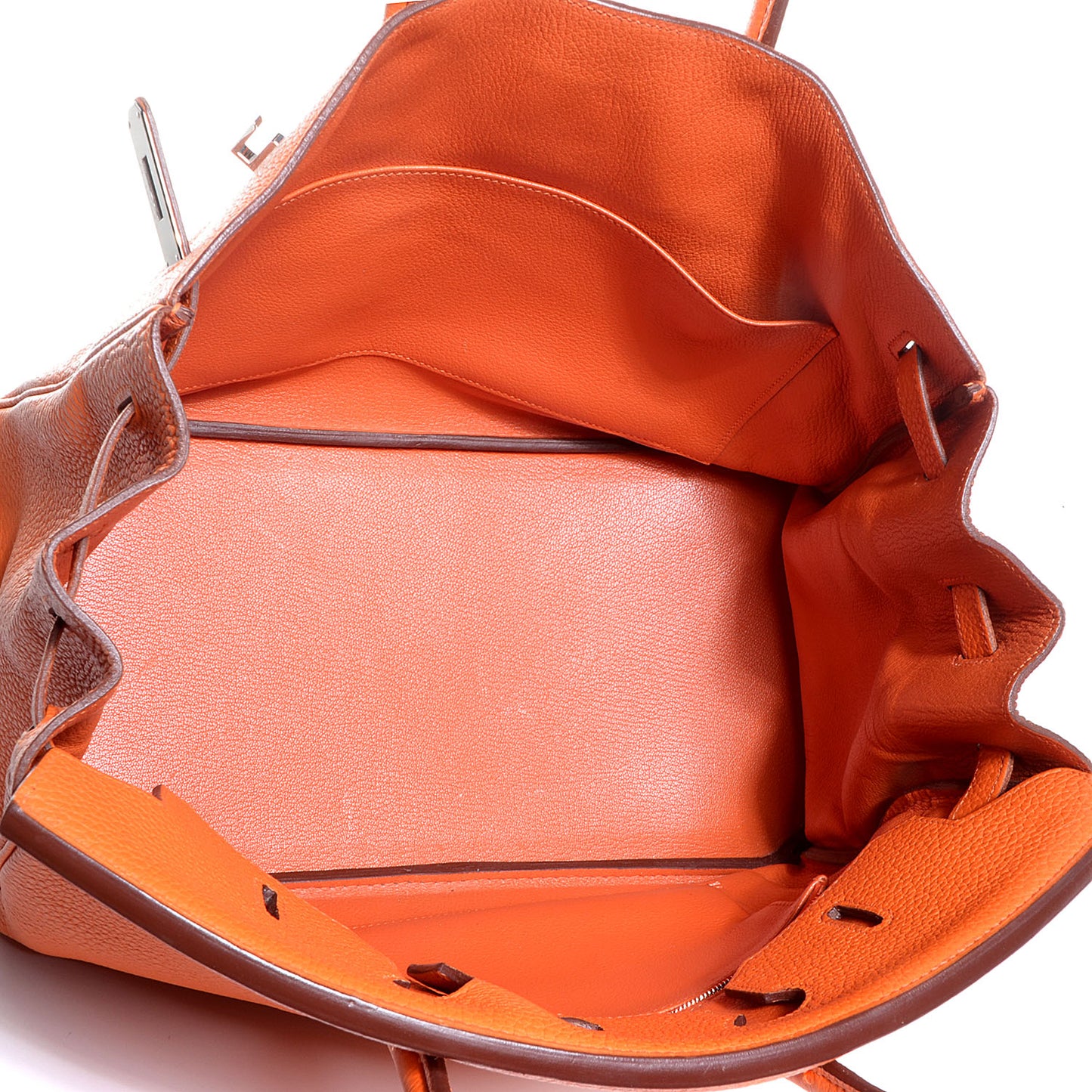 Taurillon Clemence Birkin 35 Orange