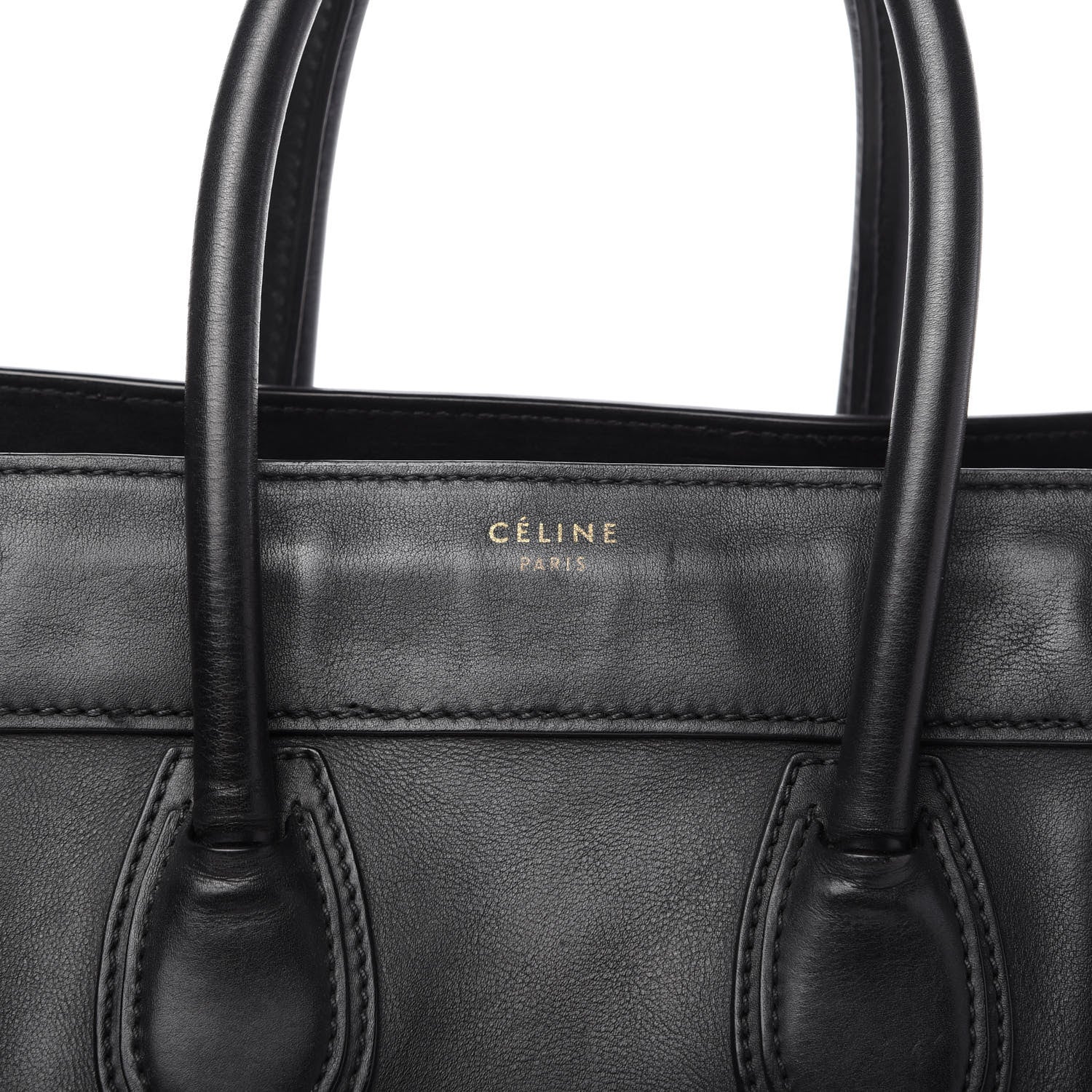 Celine Smooth Calfskin Mini Luggage Black 8 of 9