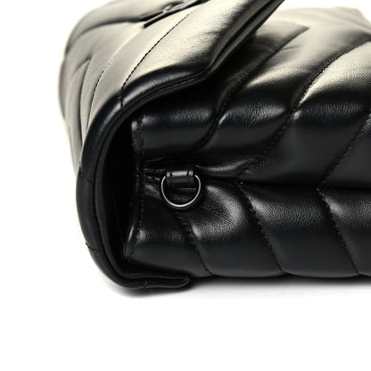 Saint Laurent Calfskin Y Quilted Monogram Toy Loulou Crossbody Bag Black 6 of 7