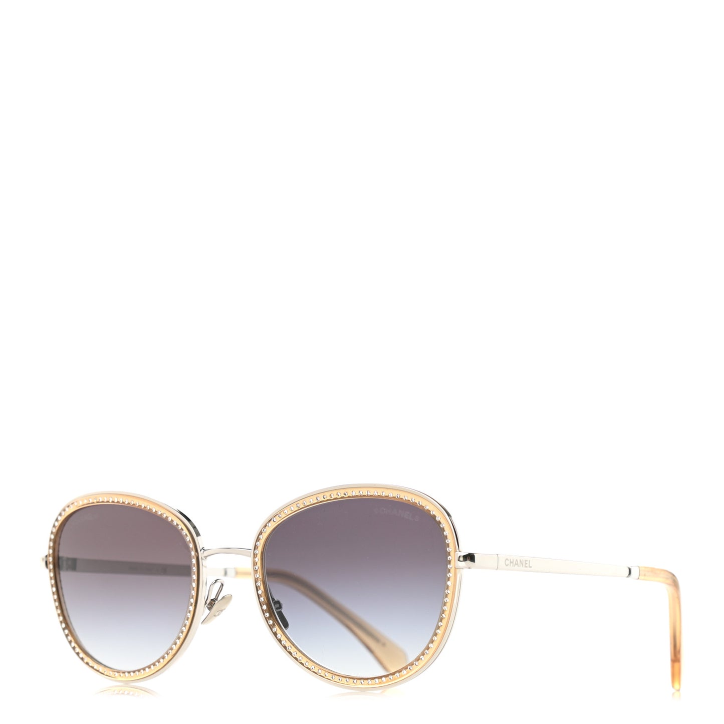 Metal Crystal Sunglasses 2207-B-S Yellow