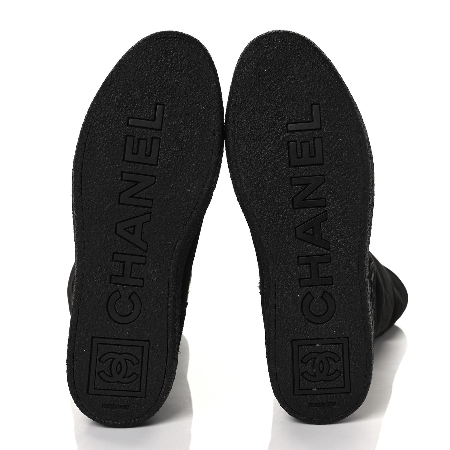 Suede Shearling Boots 36.5 Black