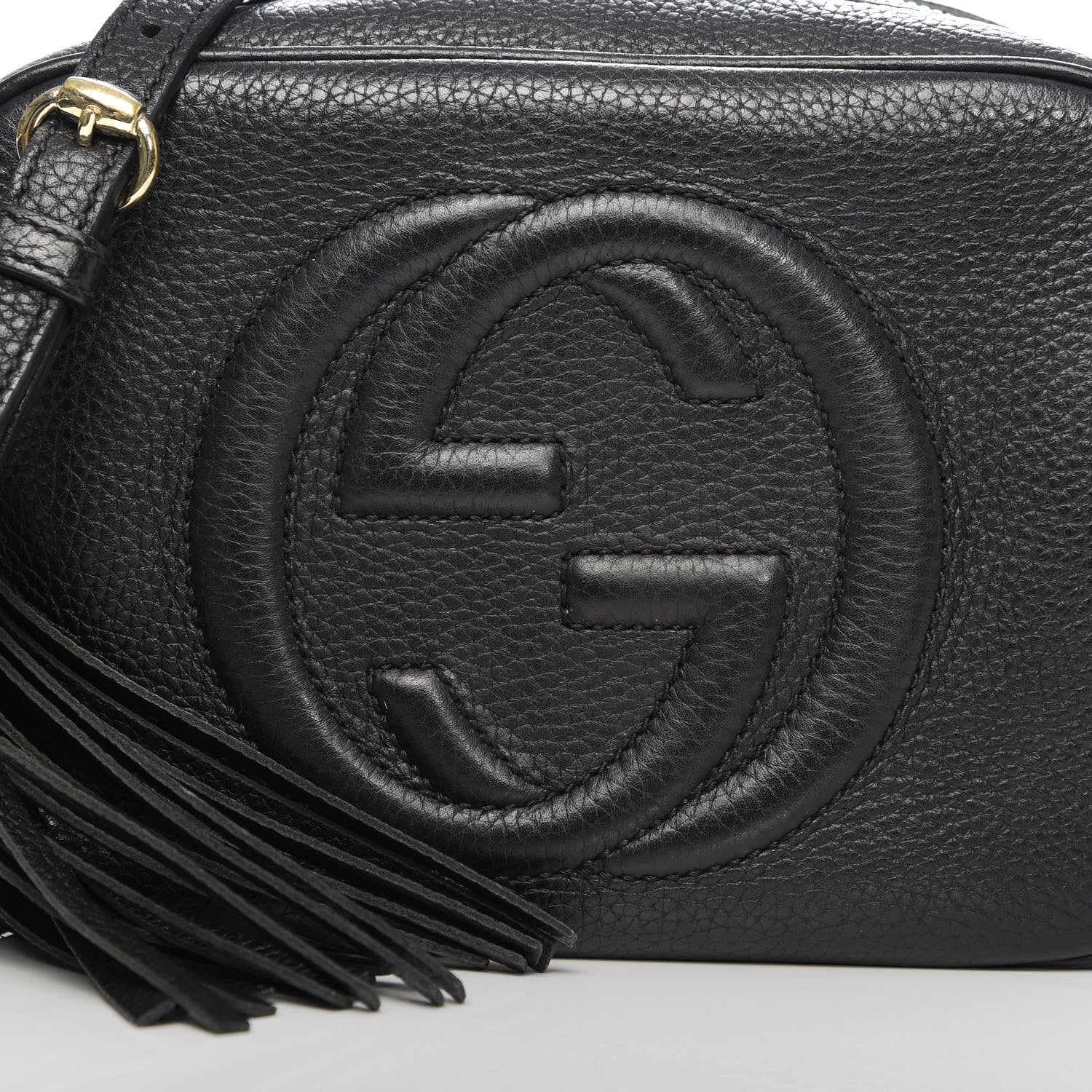 Gucci Pebbled Calfskin Small Soho Disco Bag Black 11 of 12