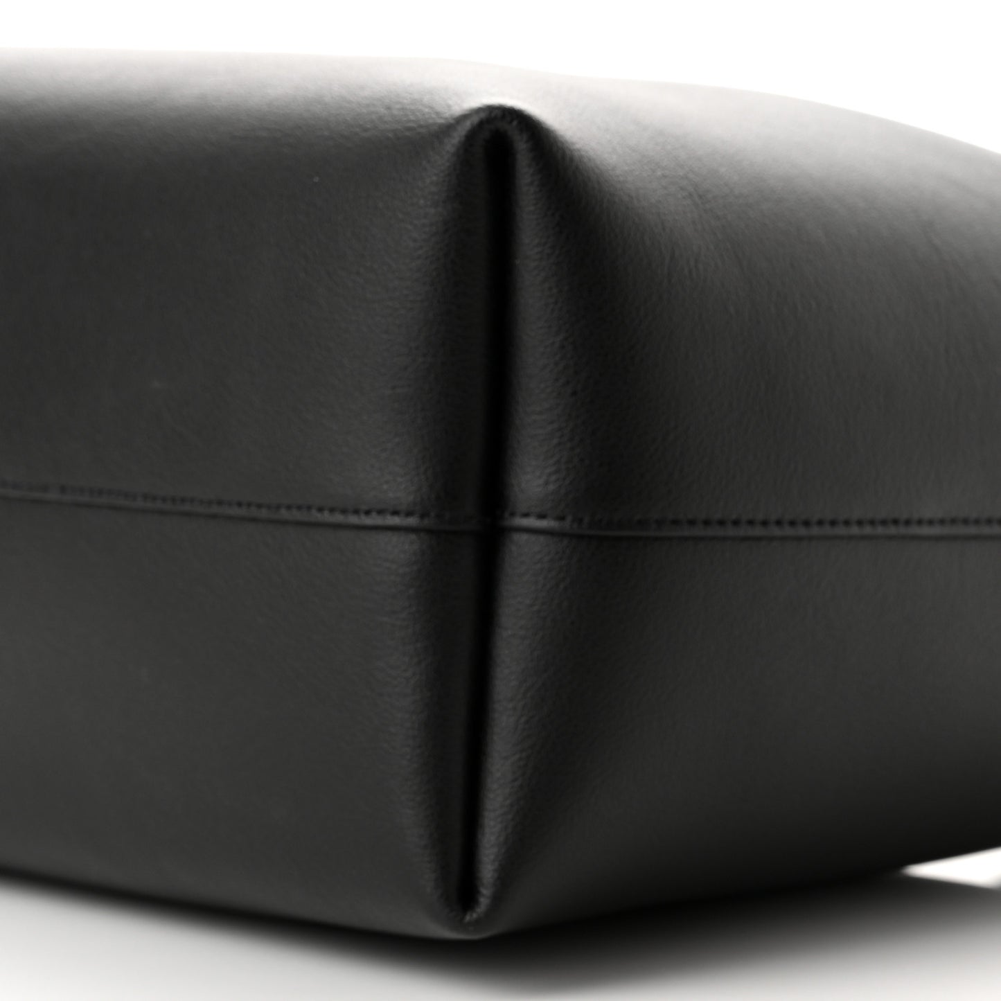 Calfskin Large Shopping Tote Black