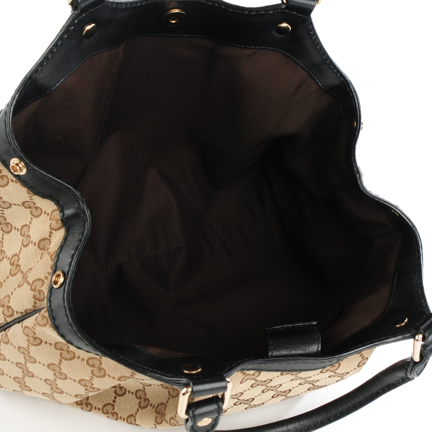 Monogram Medium Sukey Tote Beige Ebony Black