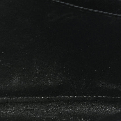 Saint Laurent Grain De Poudre Matelasse Chevron Monogram Chain Wallet Black 13 of 17