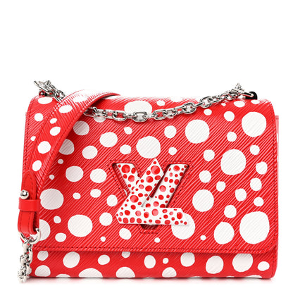 Louis Vuitton LV X YK Epi Infinity Dots Twist Shoulder Bag MM Red 3 of 12
