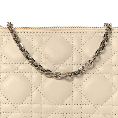 Christian Dior Lambskin Cannage Dior Club Bag  Dusty Ivory 8 of 10
