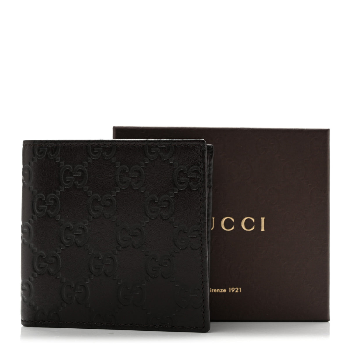 Gucci Guccissima Bi-Fold Wallet Brown 10 of 10