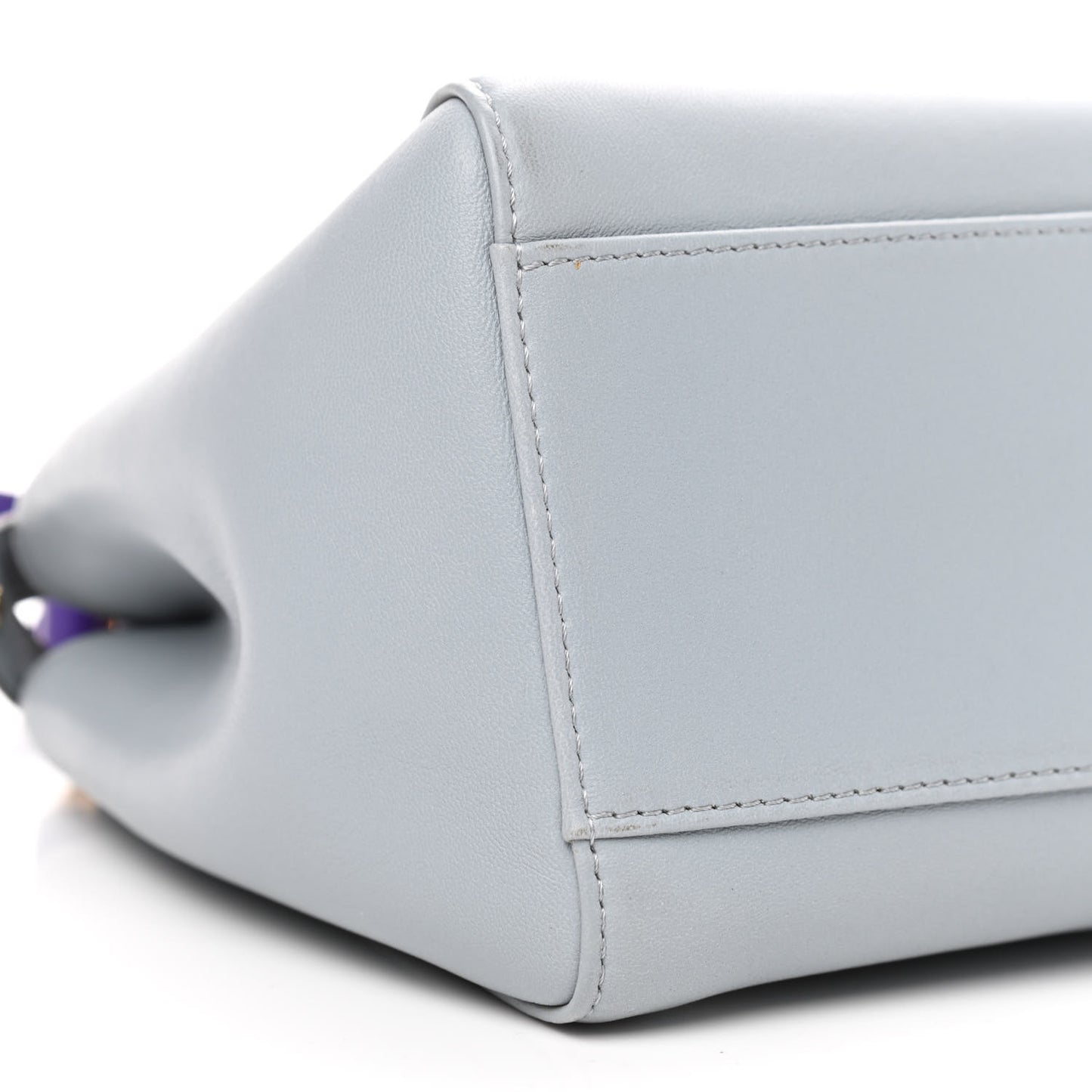 Nappa Colorblock Mini Peekaboo Iconic Satchel Polvere Purple Rain Ruby