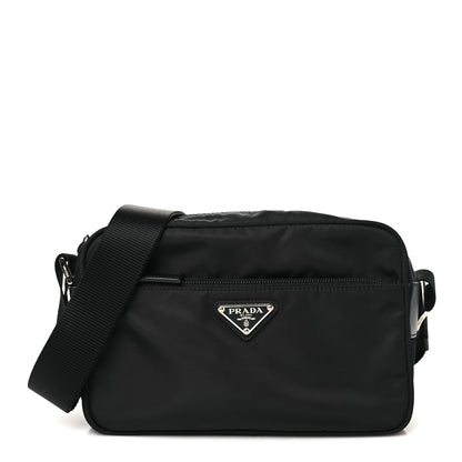 Prada Tessuto Nylon Triangle Shoulder Bag Black 1 of 10
