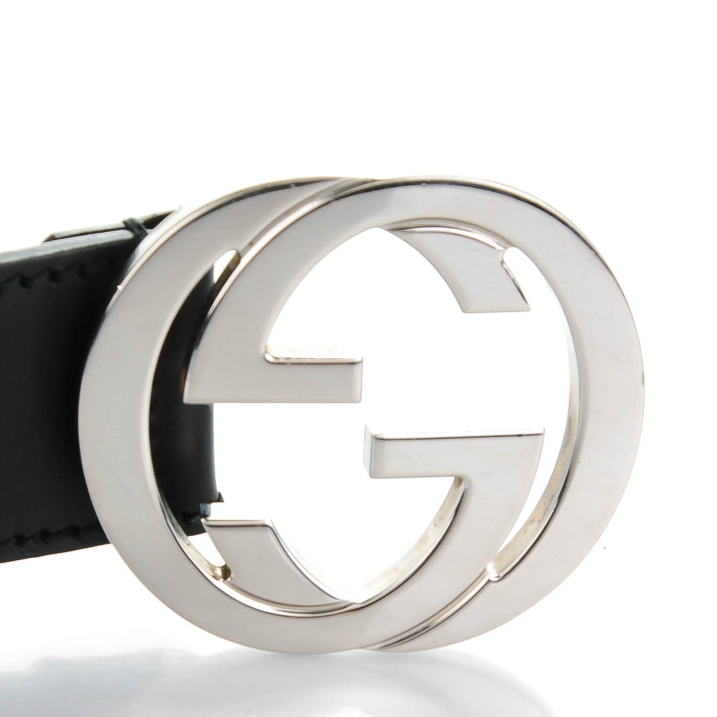 Calfskin Interlocking G Belt 80 32 Black