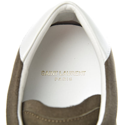 Saint Laurent Suede Soho Mens Court Classic Sneakers 43.5 Kaki 6 of 15