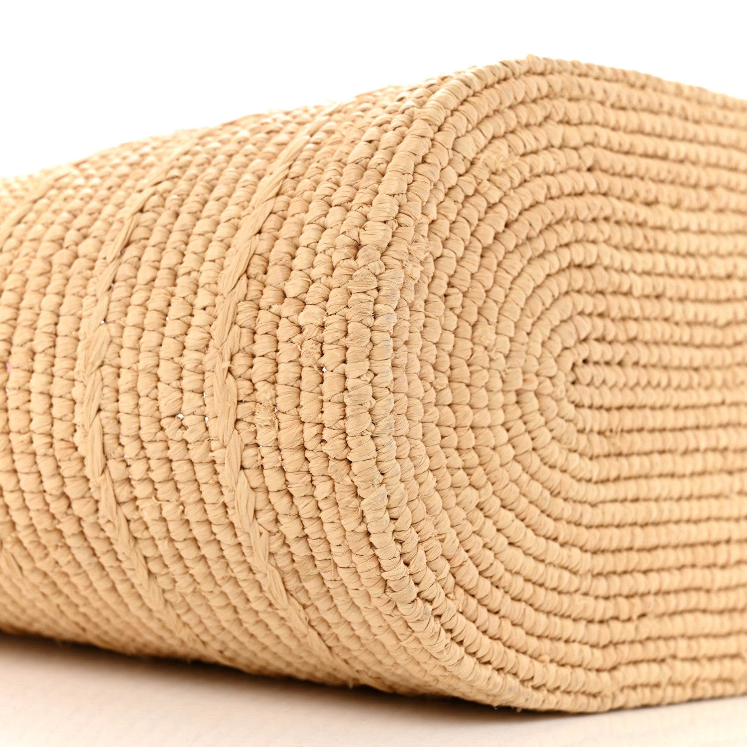 Celine Raffia Calfskin Triomphe Teen Panier Pink 9 of 13