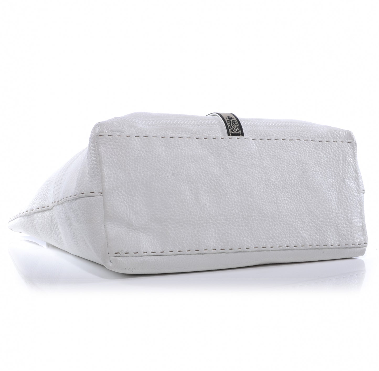 Calfskin Romano Selleria Borghese Tote White