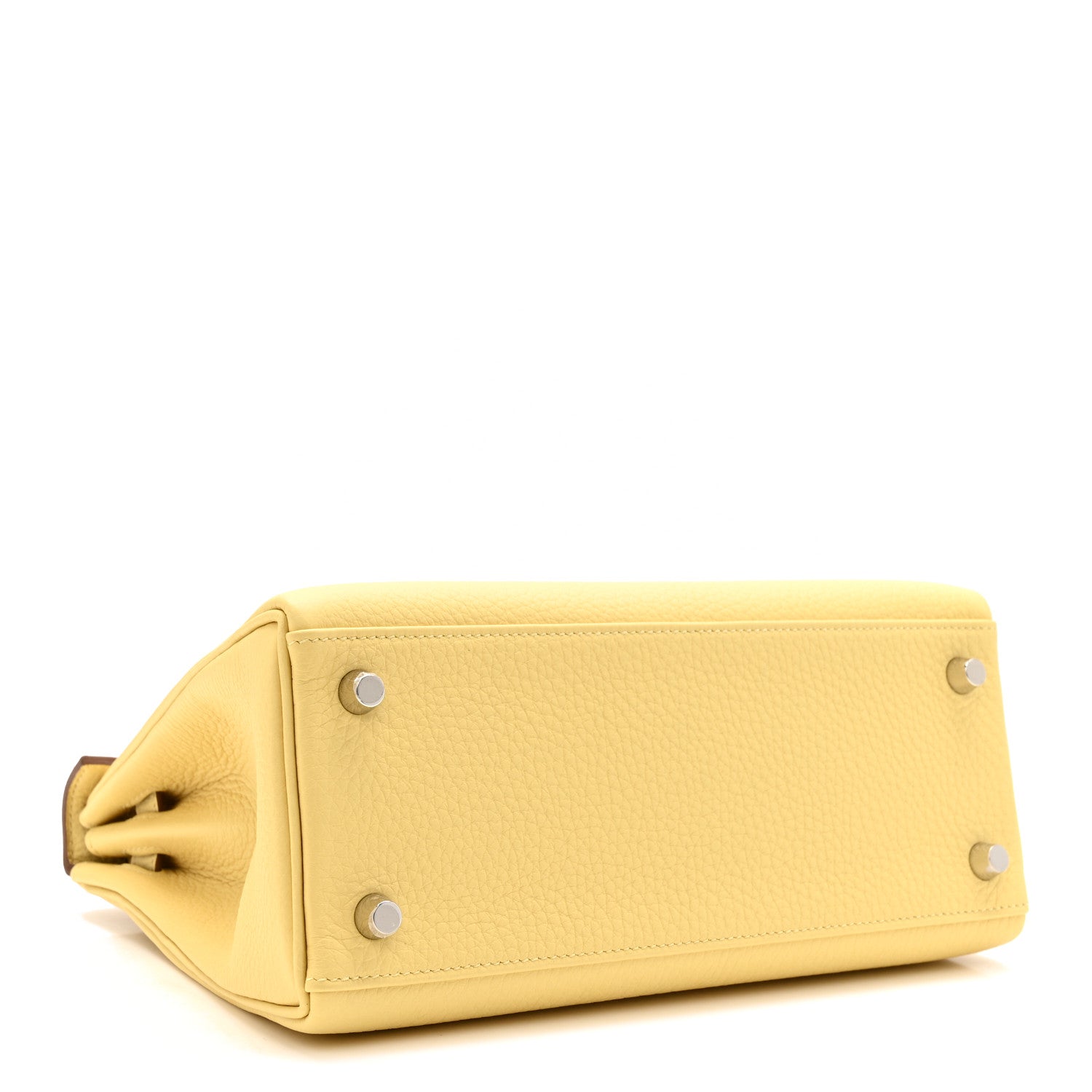 Hermes Togo Kelly Retourne 25 Jaune Poussin 4 of 11