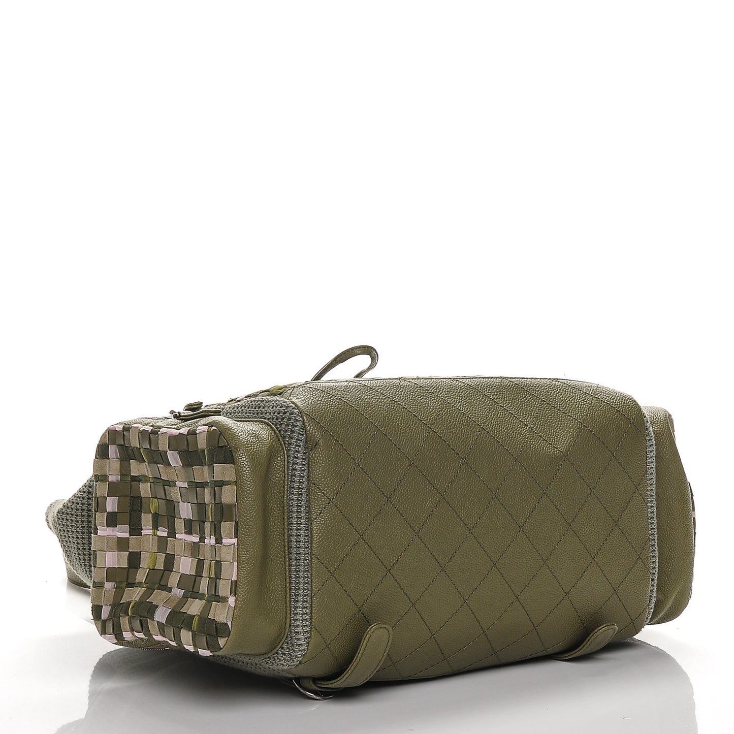 Tweed Canvas Cuba Pocket Backpack Khaki