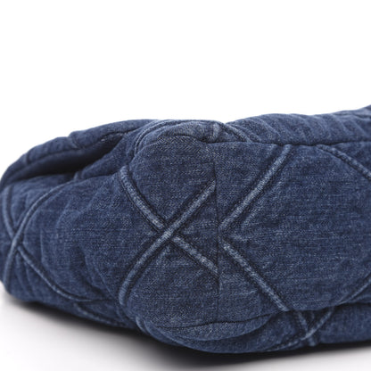 Chanel Denim Quilted Large 19 Flap Blue 9 of 12