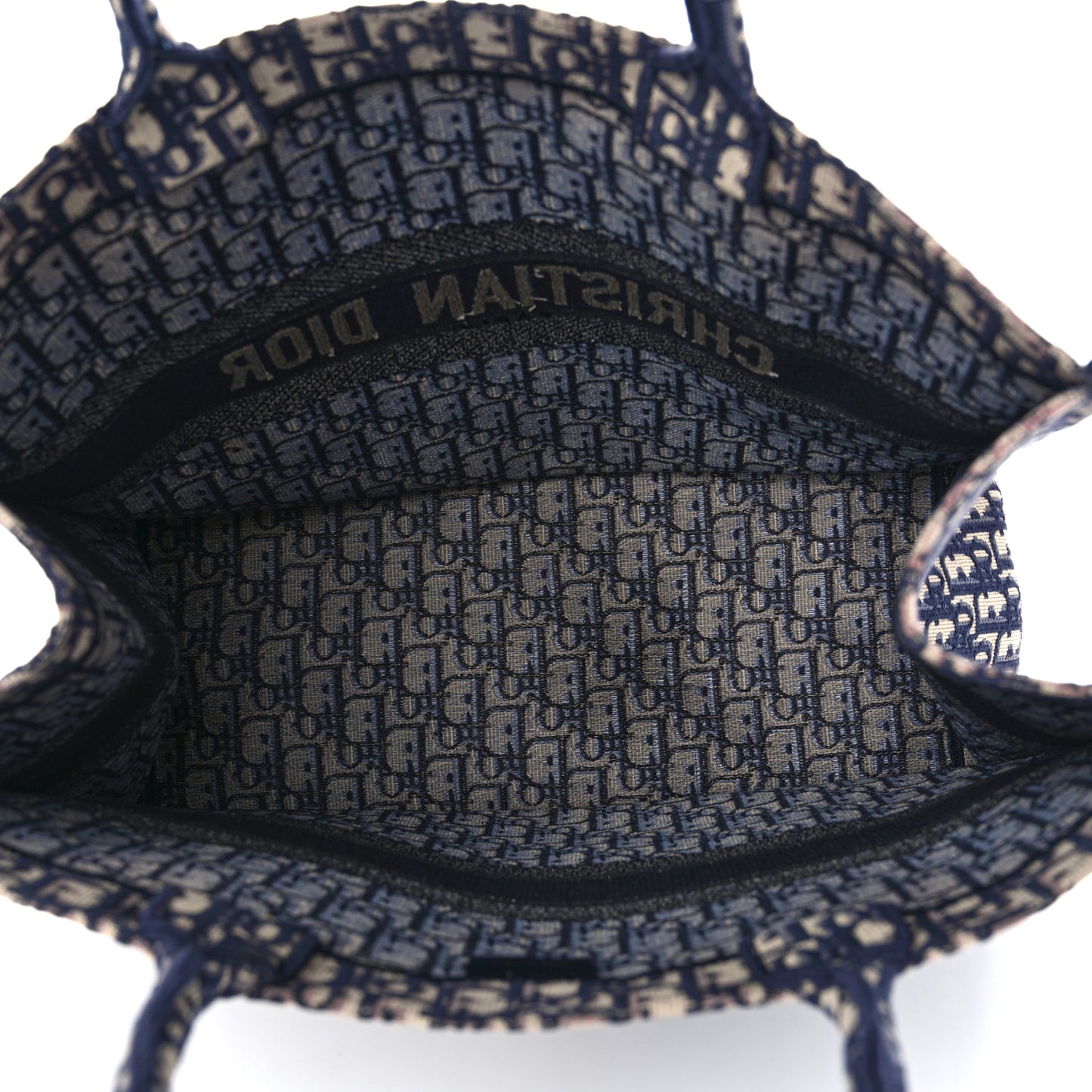 Oblique Large Book Tote Blue Multicolor