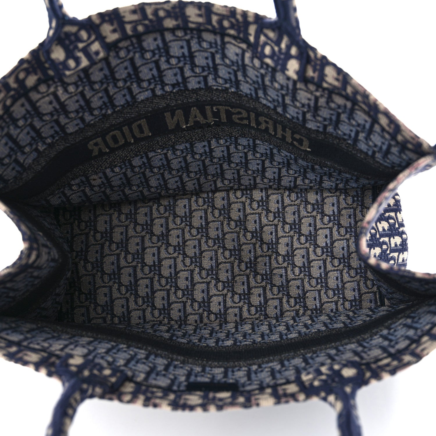 Christian Dior Oblique Large Book Tote Blue Multicolor 5 of 11