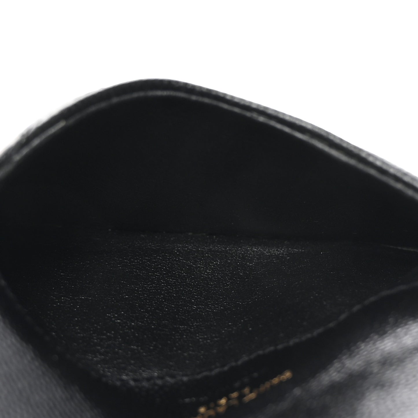 Grain De Poudre Matelasse Chevron Monogram Compact Wallet Black