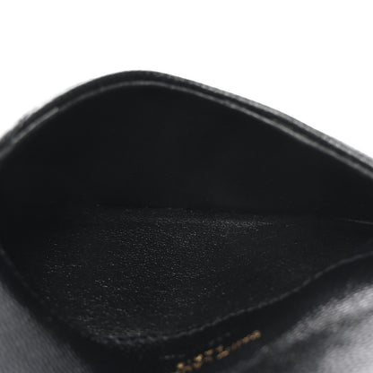 Saint Laurent Grain De Poudre Matelasse Chevron Monogram Compact Wallet Black 5 of 7