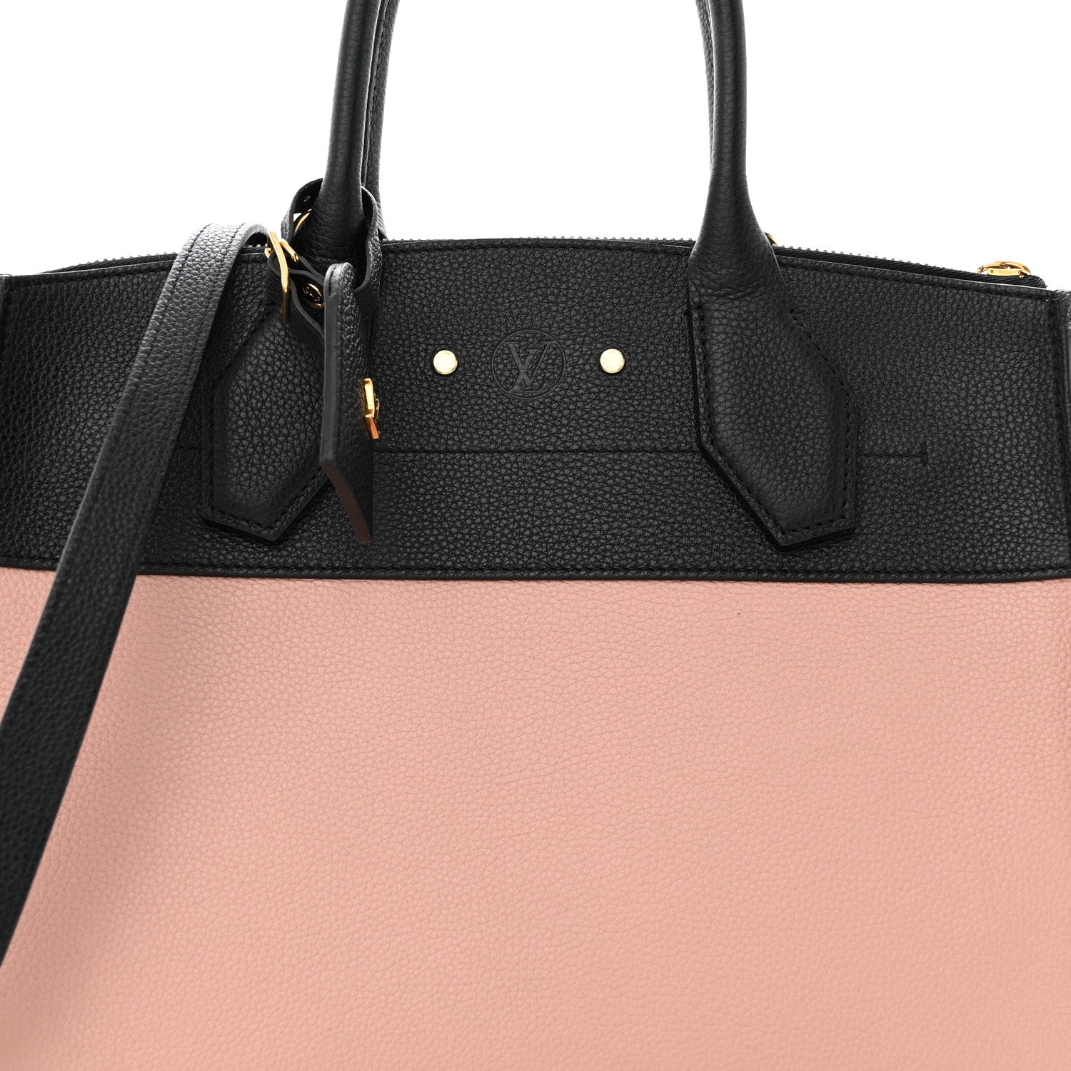Louis Vuitton Calfskin City Steamer MM Magnolia Black 8 of 14