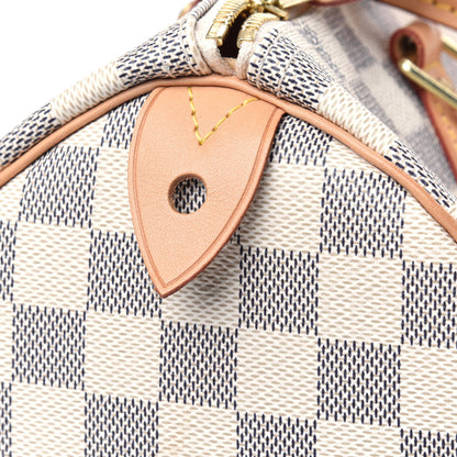 Louis Vuitton Damier Azur Speedy 30 14 of 22