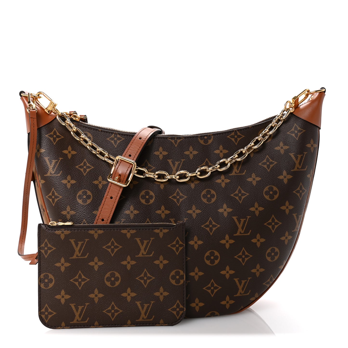 Reverse Monogram Loop Hobo