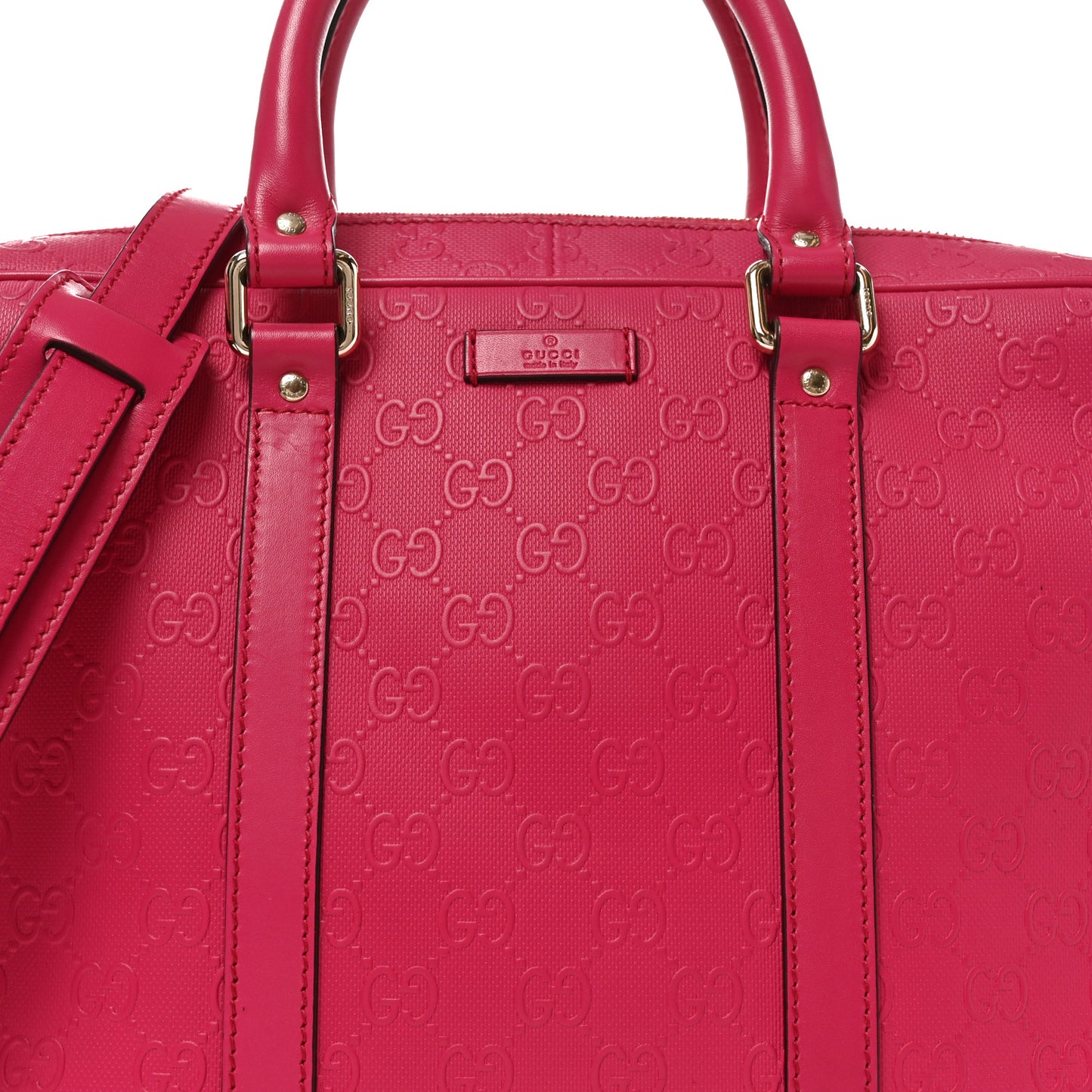 HIlary Lux GG Monogram Embossed Briefcase  Blossom