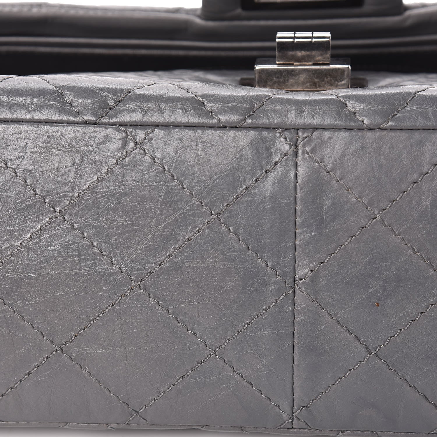 Chanel Aged Calfskin Quilted 2.55 Reissue 227 Flap Grey 21 of 23