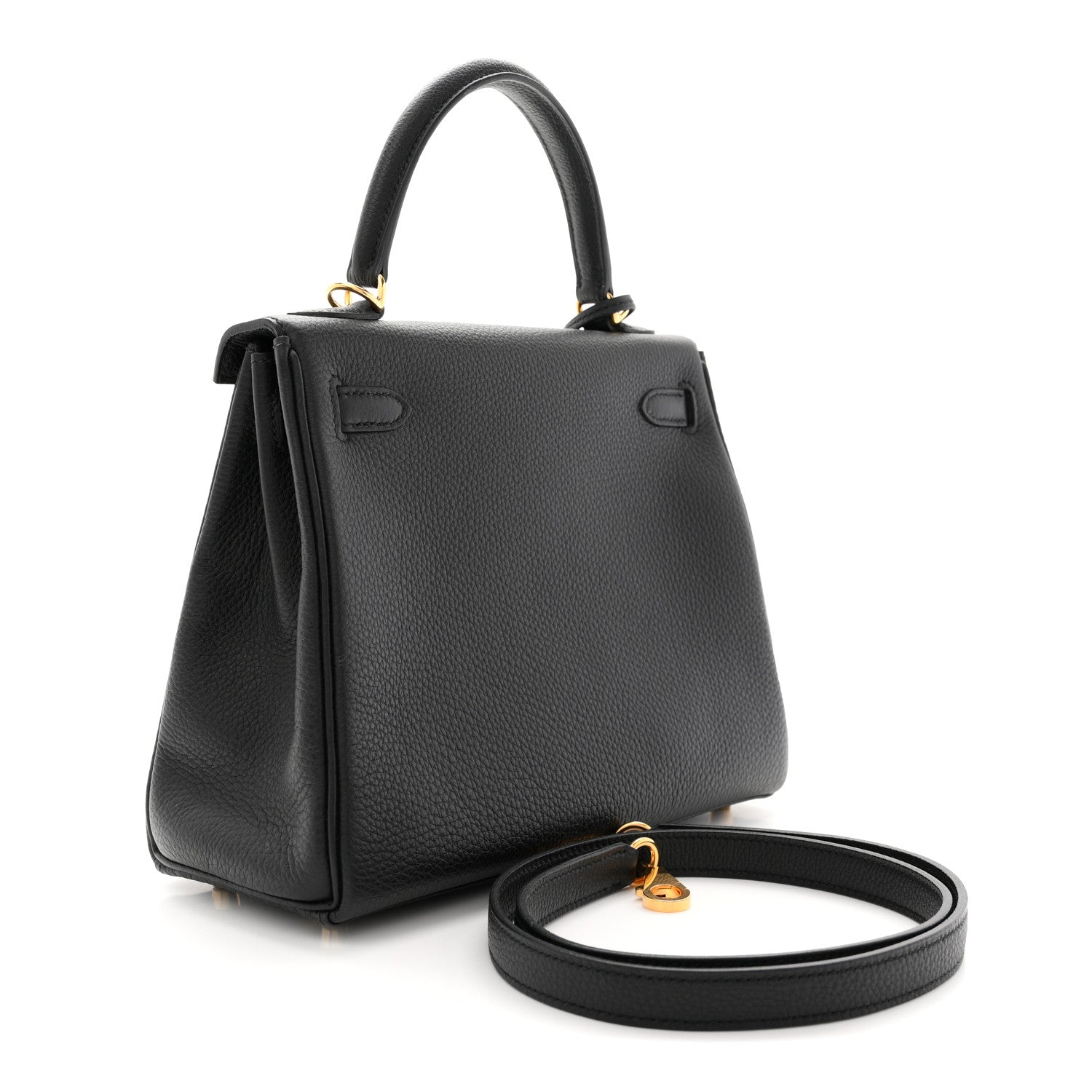 Hermes Togo Kelly Retourne 25 Black 3 of 11