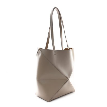 Loewe Shiny Calfskin Medium Puzzle Fold Tote Sand 3 of 9